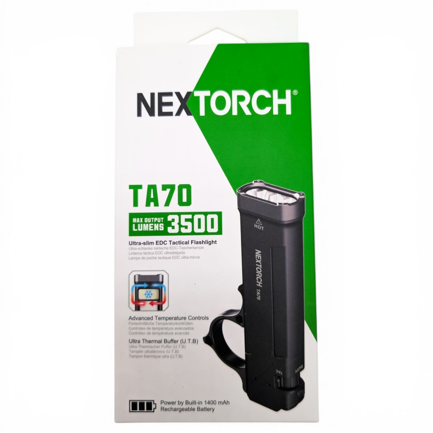 QUICKSHIELD® CASUAL black + NEXTORCH® TA70 + Holster