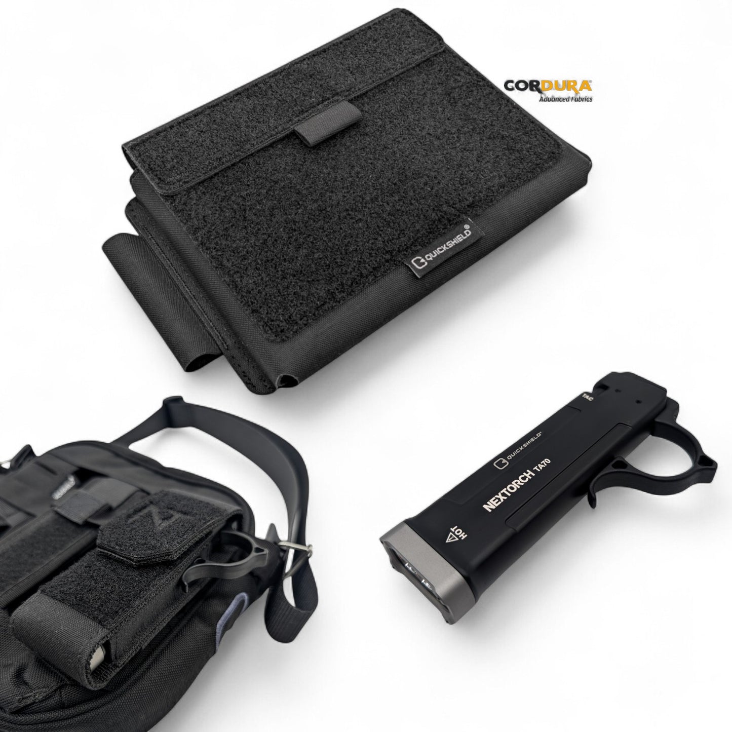 QUICKSHIELD® Casual Tac update: Velcro Pouch / NEXTORCH TA70 / NEXTORCH Holster